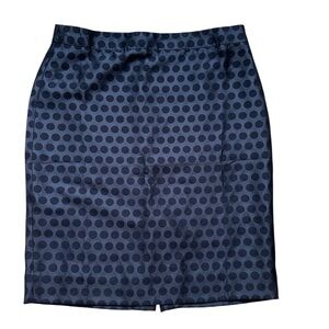 NWT!!! J. Crew Navy Classic Career Wear Polka Dot The Pencil Skirt
